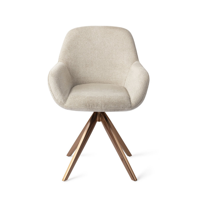 Jesper Home Kushi Ivory Ivy Dining Chair - Turn Rose