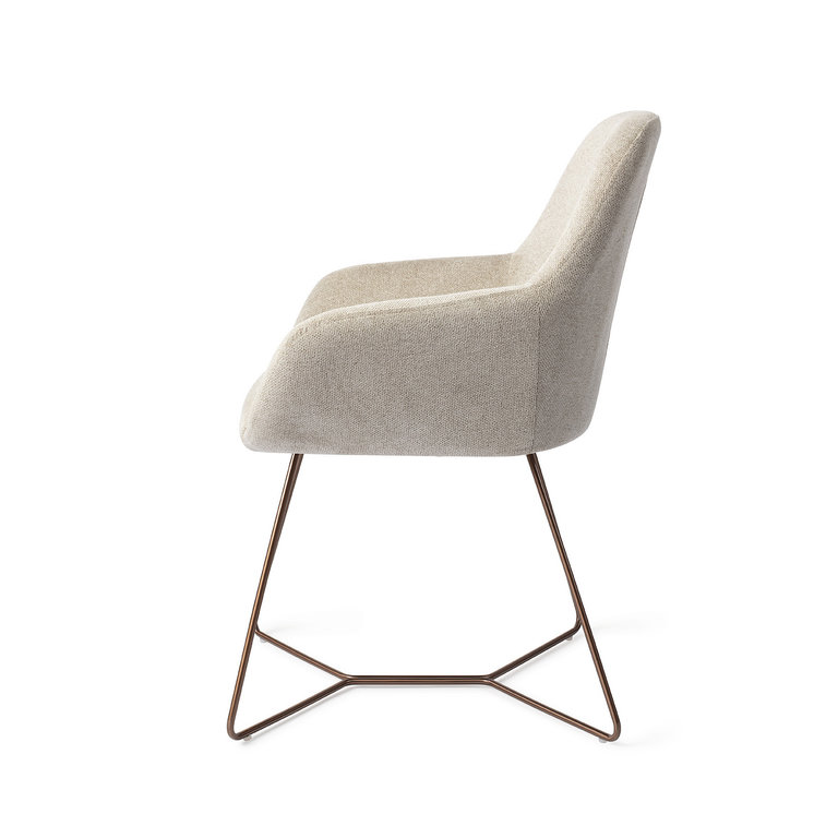 Jesper Home Kushi Ivory Ivy Dining Chair - Beehive Rose