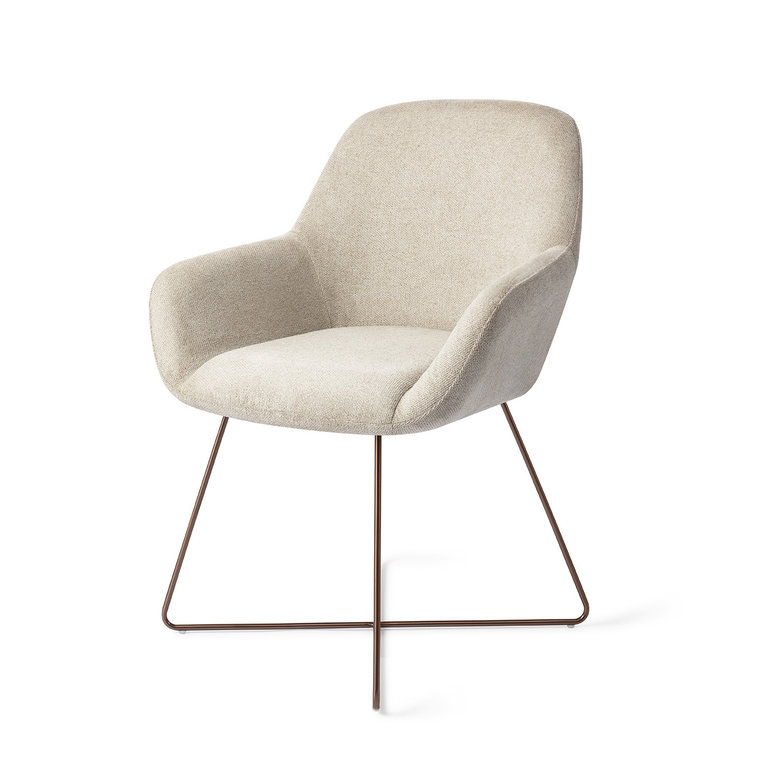 Jesper Home Kushi Ivory Ivy Dining Chair - Cross Rose