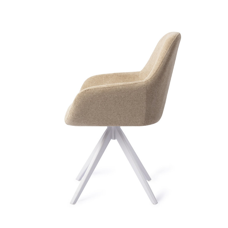 Jesper Home Kushi Desert Dunes Dining Chair - Turn White