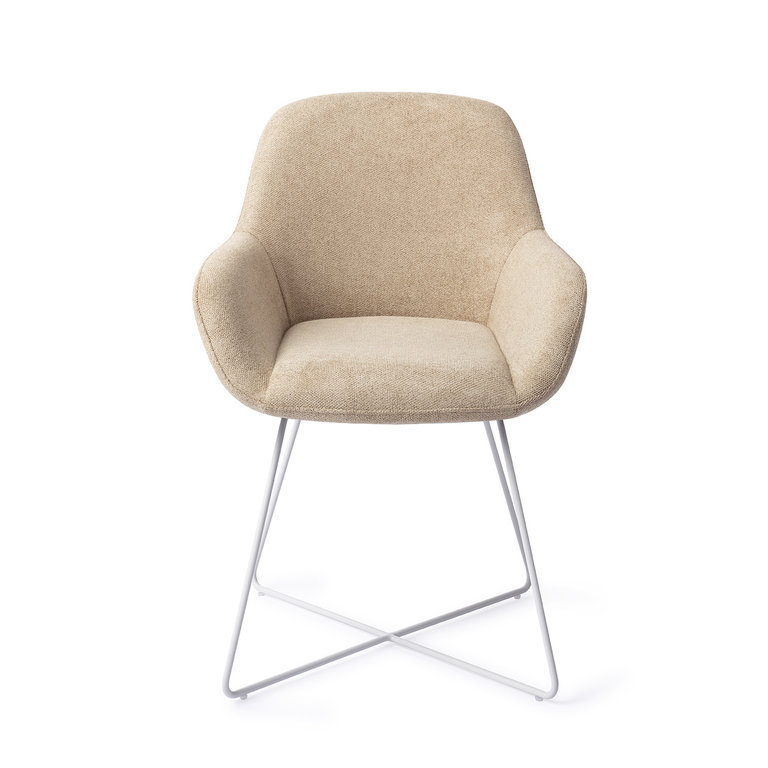 Jesper Home Kushi Desert Dunes Dining Chair - Cross White