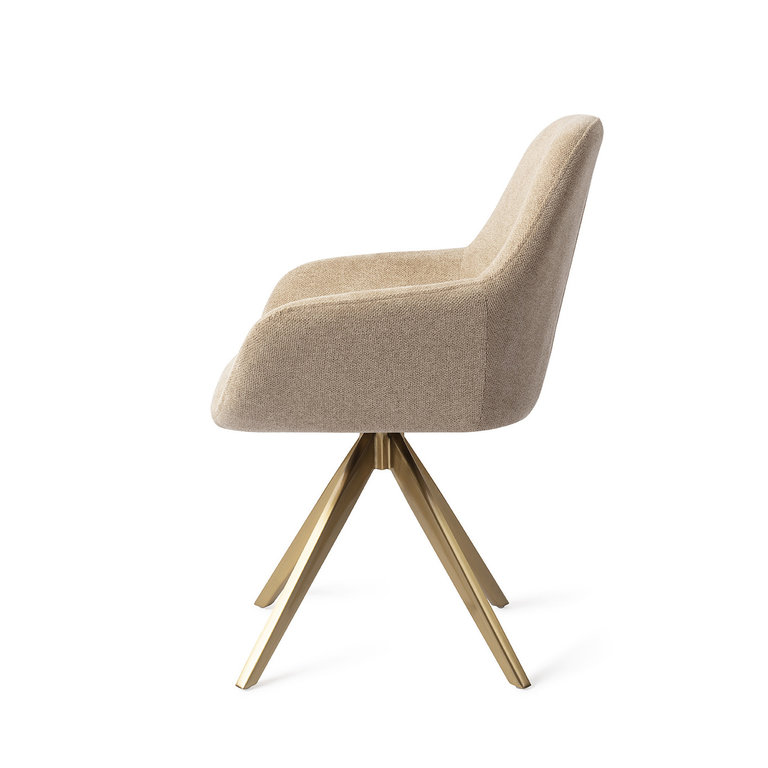 Jesper Home Kushi Desert Dunes Dining Chair - Turn Gold