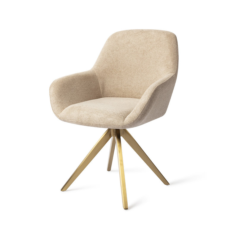 Jesper Home Kushi Desert Dunes Dining Chair - Turn Gold