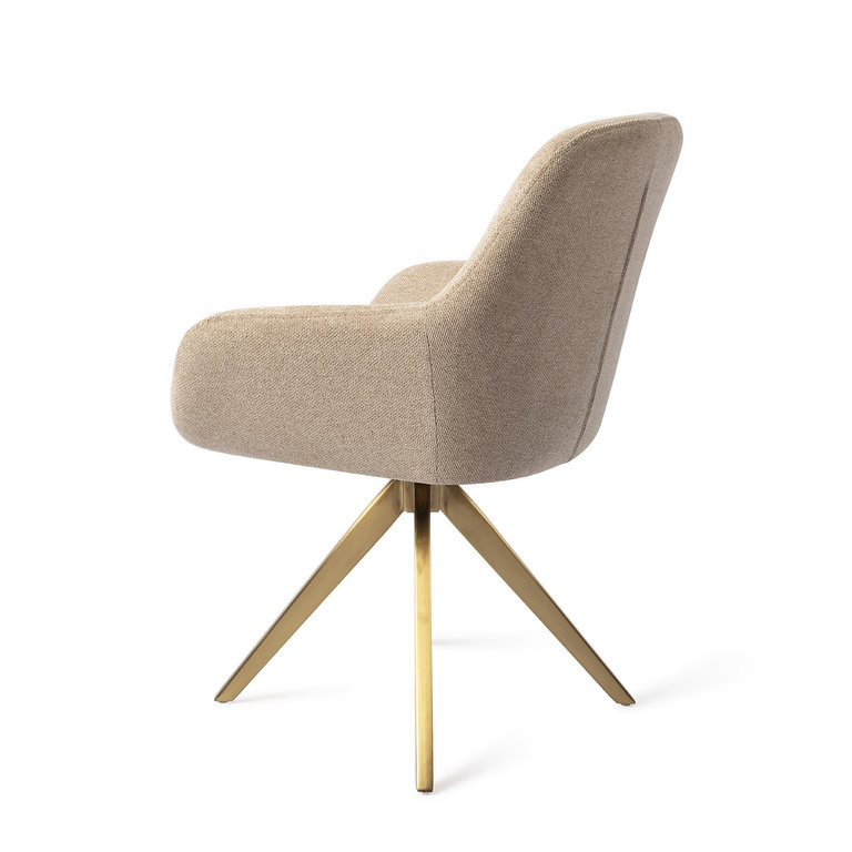 Jesper Home Kushi Desert Dunes Dining Chair - Turn Gold