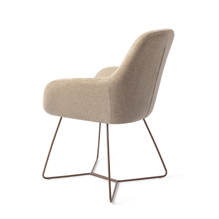 Jesper Home Kushi Dining Chair - Desert Dunes, Beehive Rose