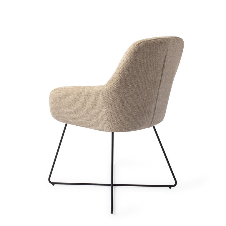 Jesper Home Kushi Desert Dunes Dining Chair - Cross Black