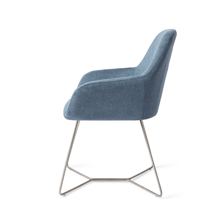 Jesper Home Kushi Ocean Eyes Dining Chair - Beehive Steel