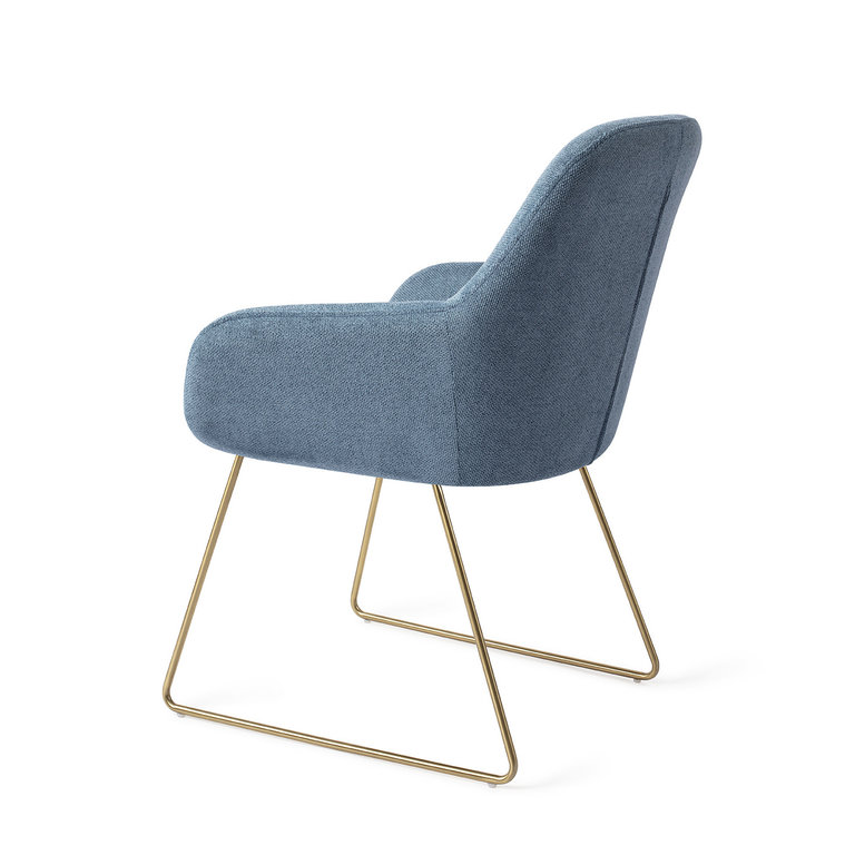 Jesper Home Kushi Ocean Eyes Dining Chair - Slide Gold