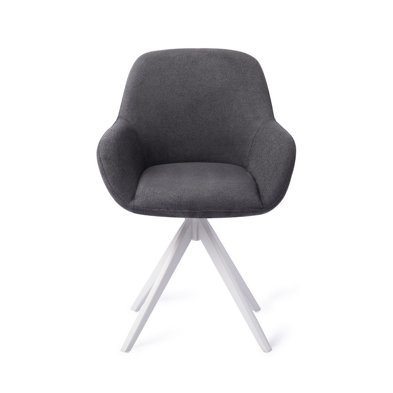 Jesper Home Kushi Dining Chair - Black-Out, Turn White