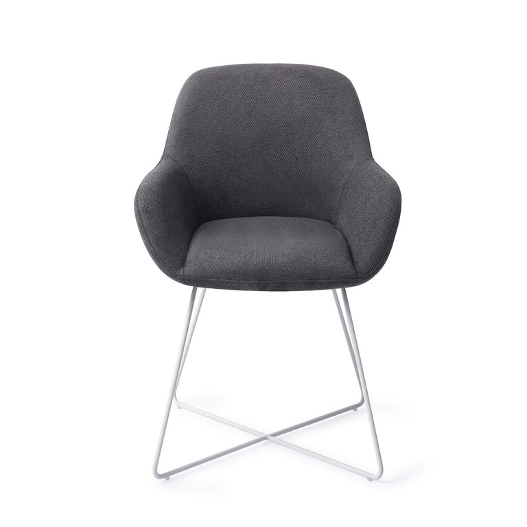 Jesper Home Kushi Black-Out Dining Chair - Cross White