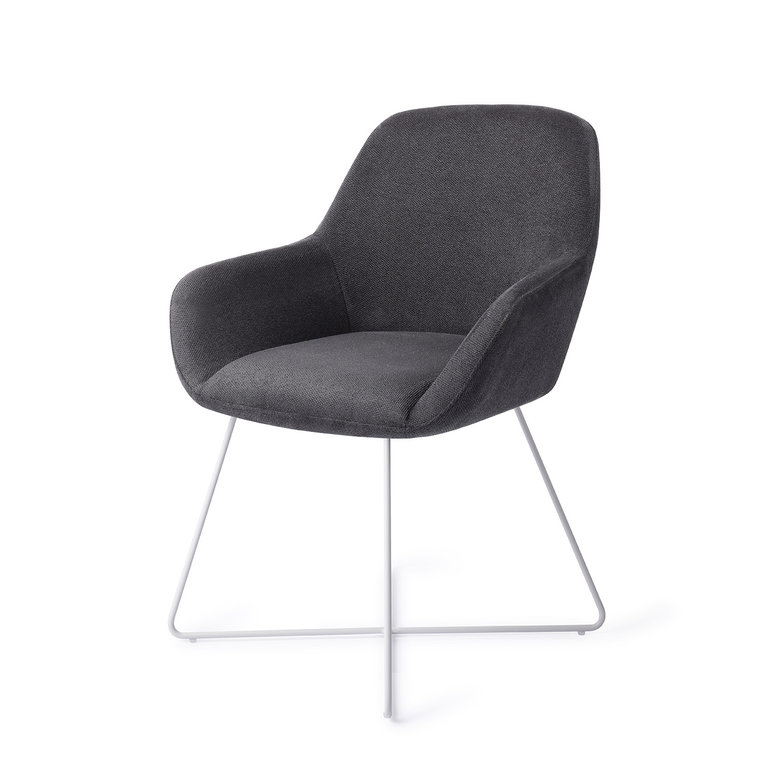 Jesper Home Kushi Black-Out Dining Chair - Cross White