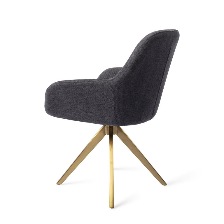 Jesper Home Kushi Black-Out Dining Chair - Turn Gold