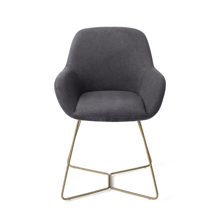 Jesper Home Kushi Black-Out Dining Chair - Beehive Gold