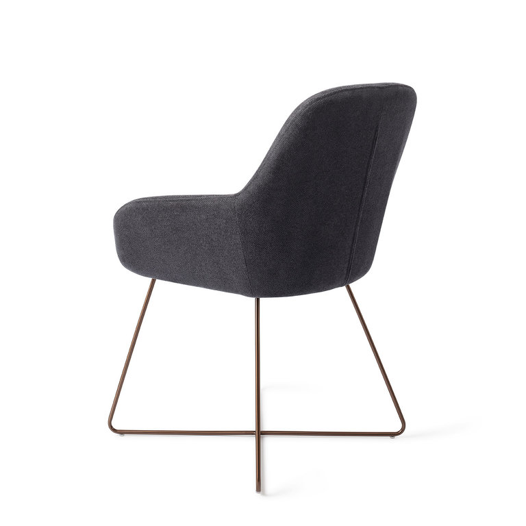 Jesper Home Kushi Black-Out Dining Chair - Cross Rose