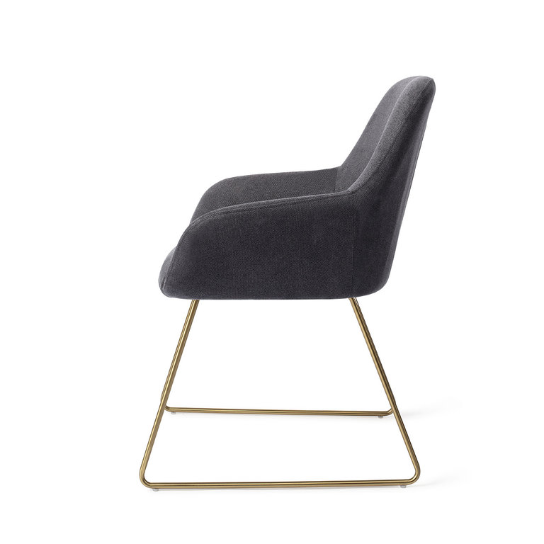 Jesper Home Kushi Black-Out Dining Chair - Slide Gold