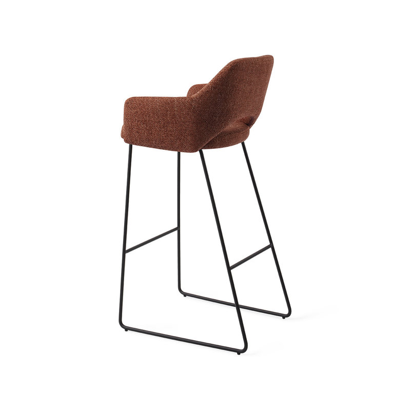 Jesper Home Yanai Tuscan Terra Bar Chair - Slide Black (H)