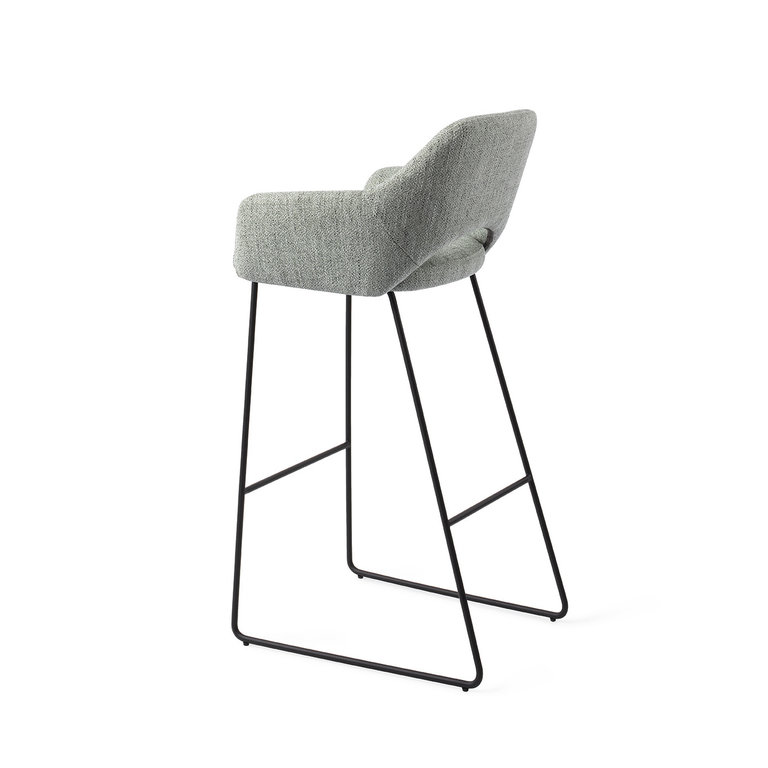 Jesper Home Yanai Soft Sage Bar Chair - Slide Black (H)