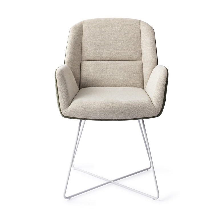 Jesper Home Myoko Popeye Dining Chair - Cross White