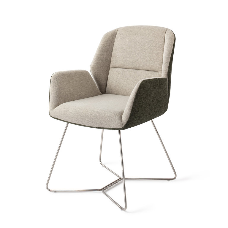 Jesper Home Myoko Dining Chair - Popeye, Beehive Steel