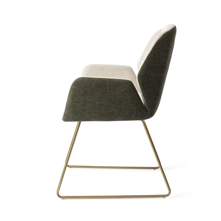 Jesper Home Myoko Popeye Dining Chair - Slide Gold