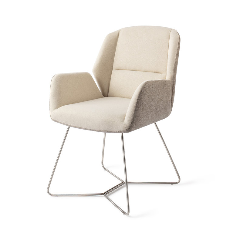 Jesper Home Myoko Sandy Hill Dining Chair - Beehive Steel