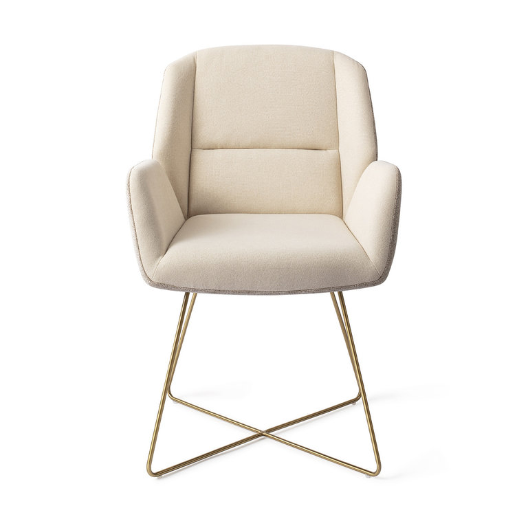 Jesper Home Myoko Sandy Hill Dining Chair - Cross Gold