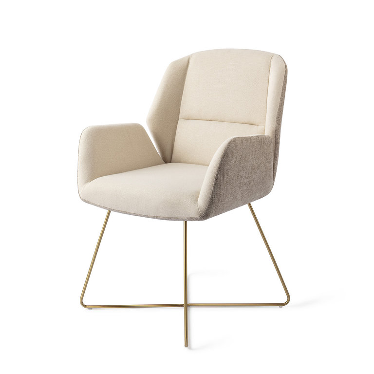 Jesper Home Myoko Sandy Hill Dining Chair - Cross Gold