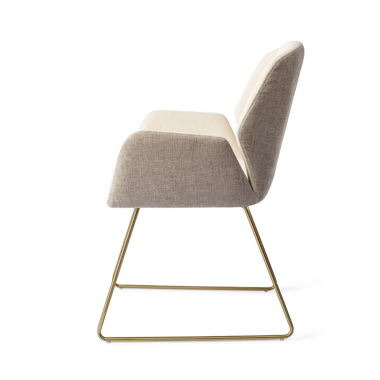 Jesper Home Myoko Dining Chair - Sandy Hill, Slide Gold