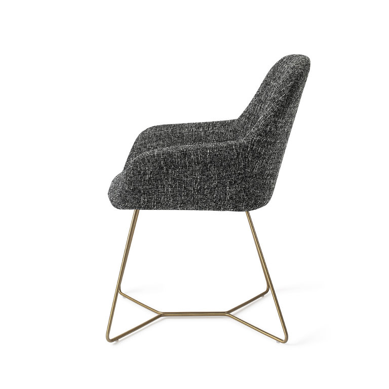 Jesper Home Kushi Skyfall Dining Chair - Beehive Gold