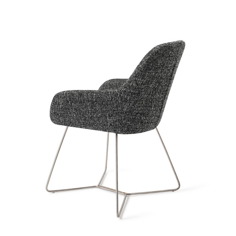 Jesper Home Kushi Skyfall Dining Chair - Beehive Steel