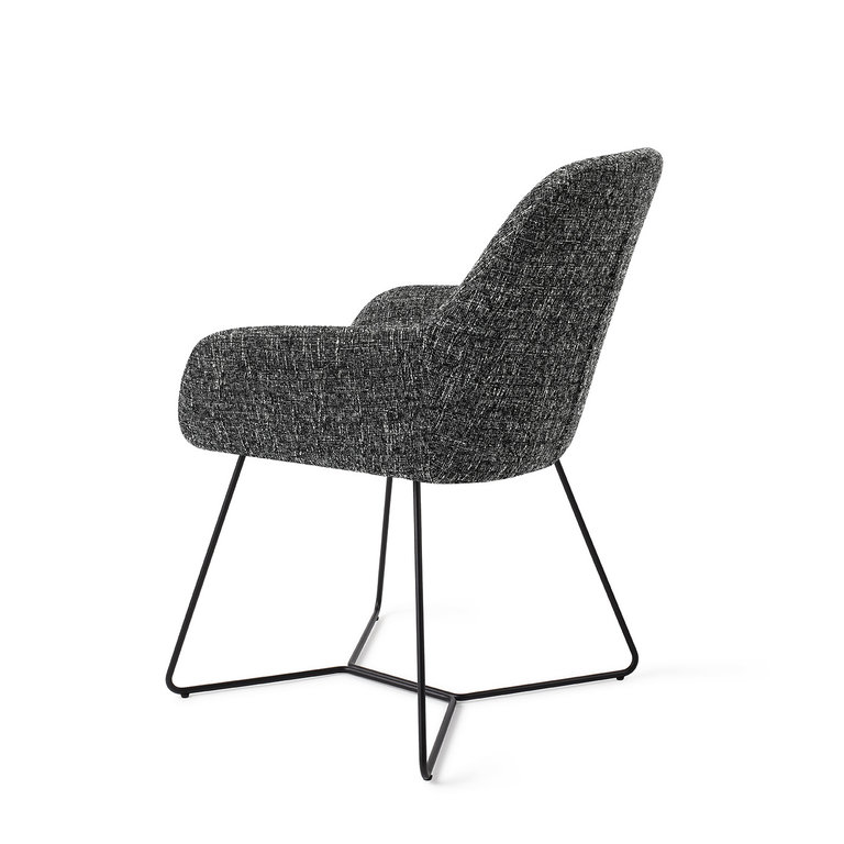 Jesper Home Kushi Skyfall Dining Chair - Beehive Black