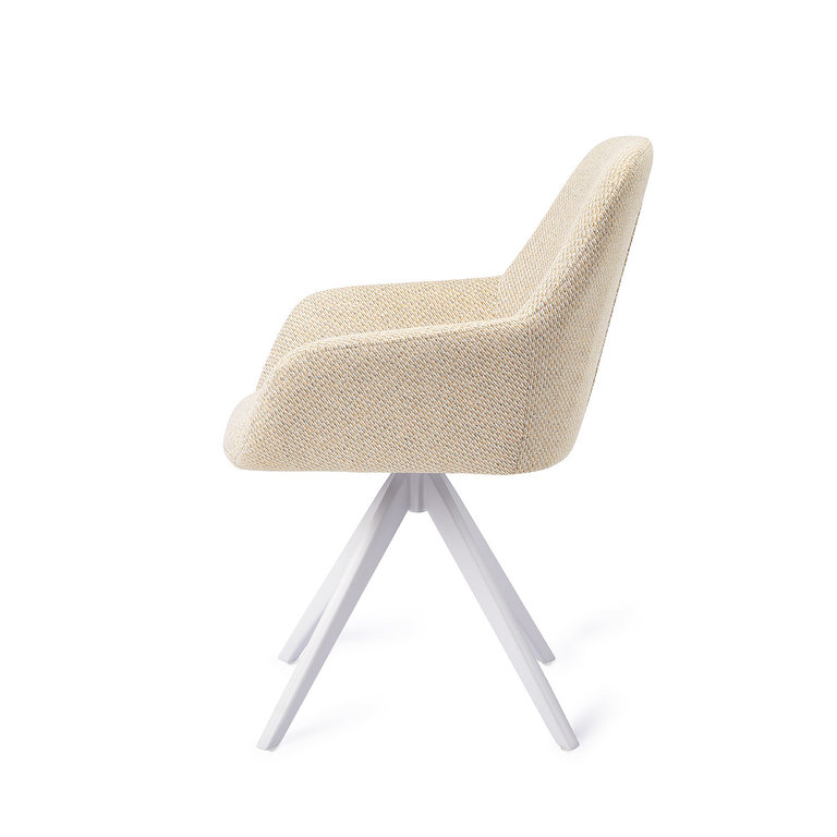 Jesper Home Kushi Trouty Tinge Dining Chair - Turn White