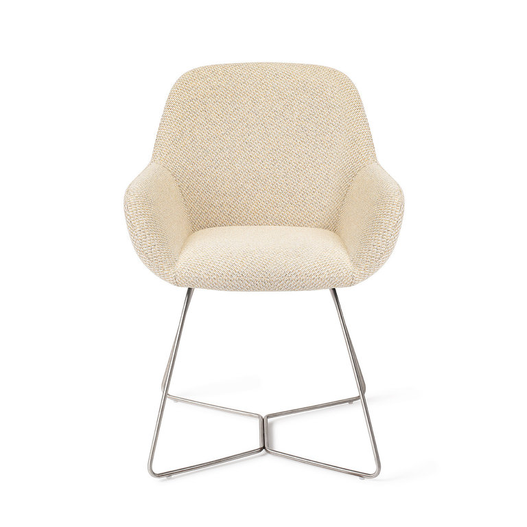 Jesper Home Kushi Trouty Tinge Dining Chair - Beehive Steel