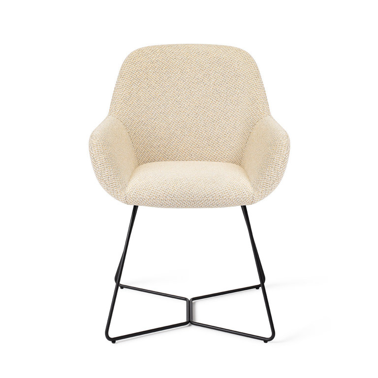 Jesper Home Kushi Trouty Tinge Dining Chair - Beehive Black