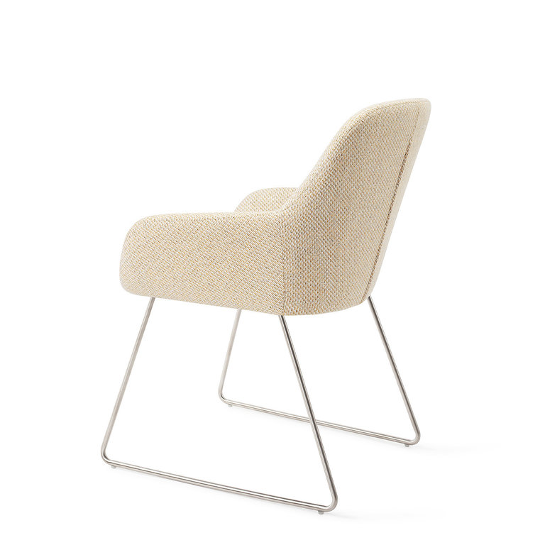 Jesper Home Kushi Trouty Tinge Dining Chair - Slide Steel