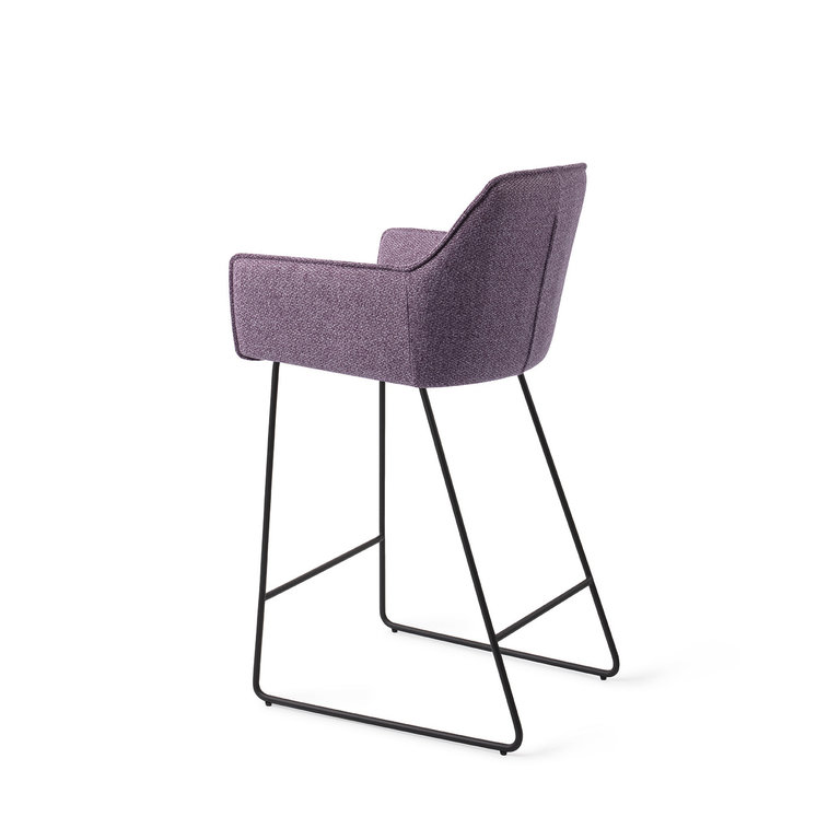 Jesper Home Hofu Violet Daisy Bar Chair - Slide Black (L)