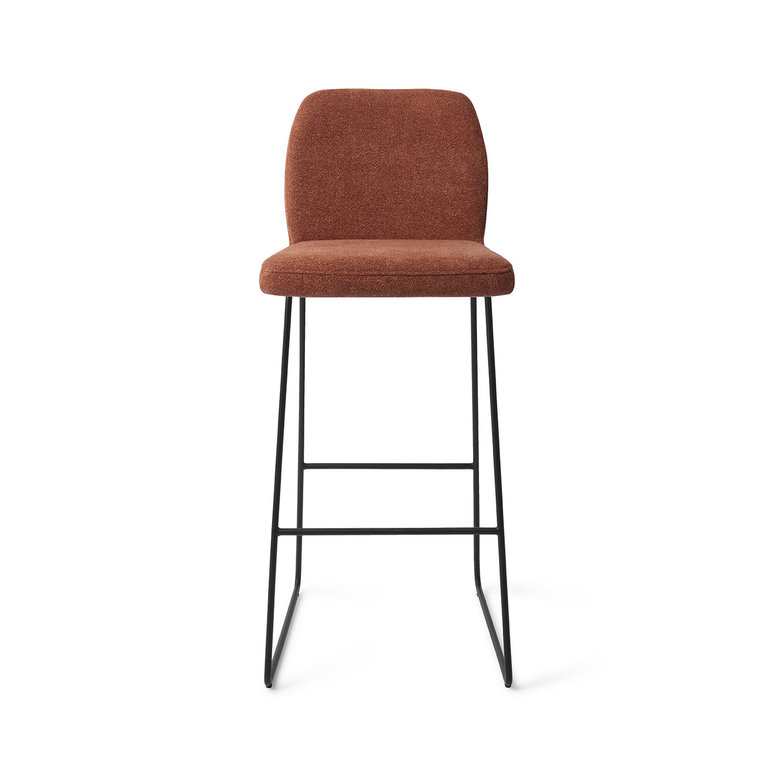Jesper Home Ikata Cosy Copper Bar Chair - Slide Black (H)