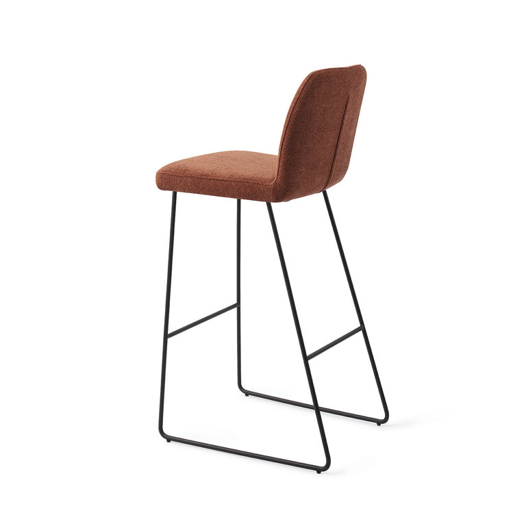 Jesper Home Ikata Cosy Copper Bar Chair - Slide Black (H)