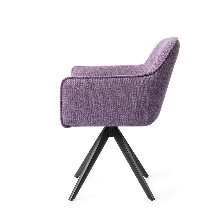 Jesper Home Hofu Violet Daisy Dining Chair - Turn Black