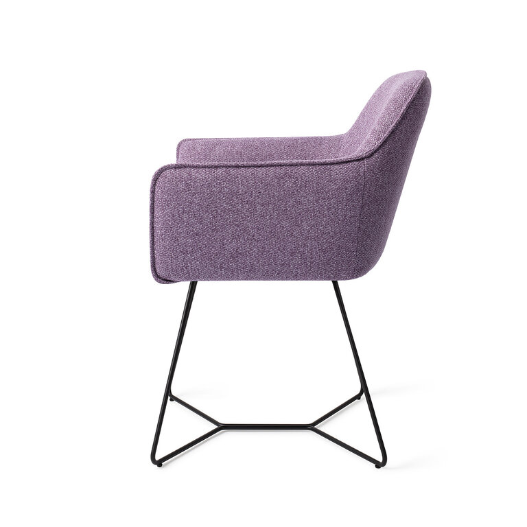 Jesper Home Hofu Violet Daisy Dining Chair - Beehive Black