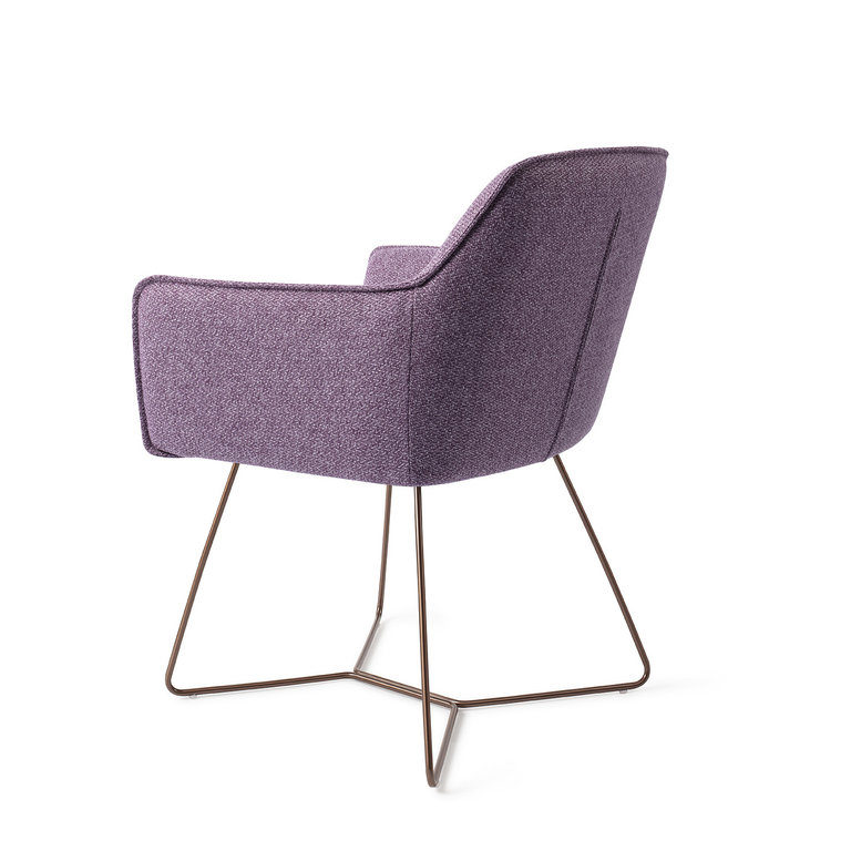 Jesper Home Hofu Violet Daisy Dining Chair - Beehive Rose