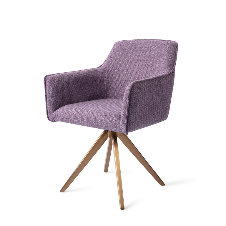 Jesper Home Hofu Violet Daisy Dining Chair - Turn Rose