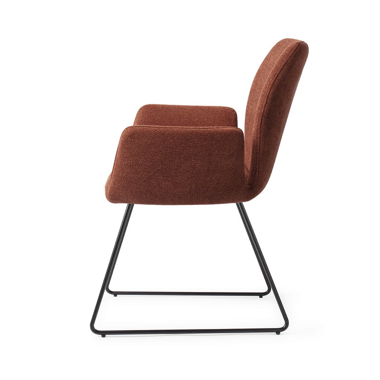 Jesper Home Misaki Cosy Copper Dining Chair - Slide Black