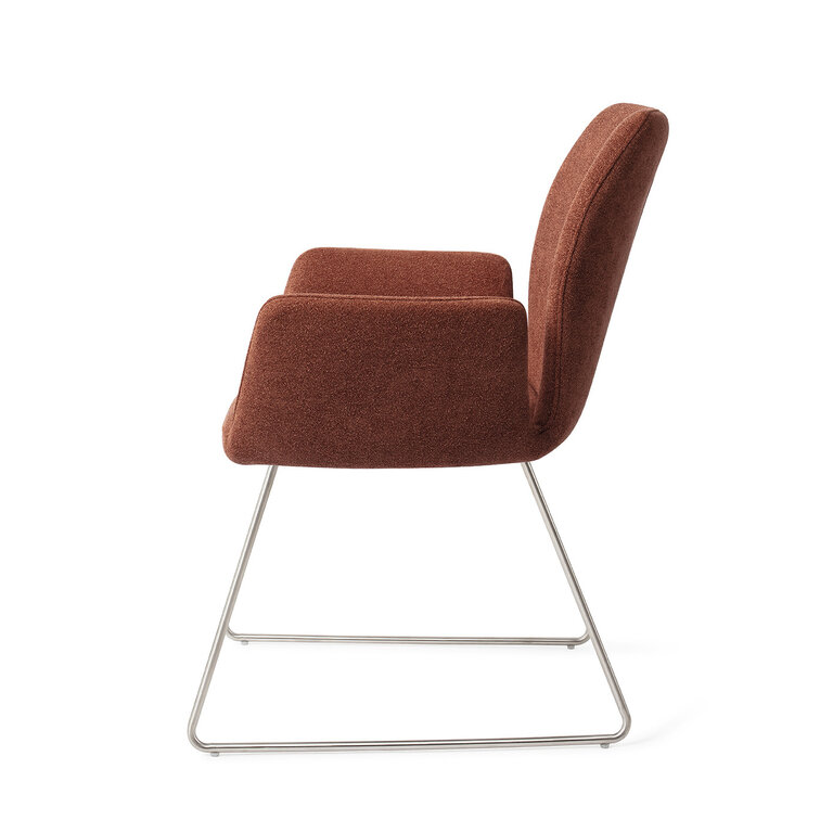 Jesper Home Misaki Cosy Copper Dining Chair - Slide Steel