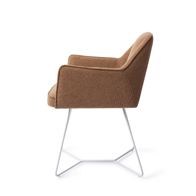 Jesper Home Tome Cinnamon Bun Dining Chair - Beehive White