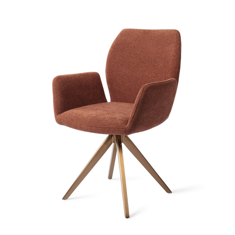 Jesper Home Misaki Cosy Copper Dining Chair - Turn Rose