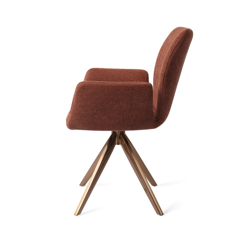 Jesper Home Misaki Cosy Copper Dining Chair - Turn Rose