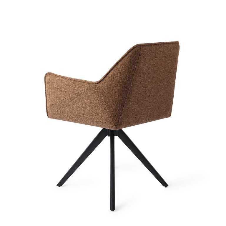 Jesper Home Tome Dining Chair - Cinnamon Bun, Turn Black