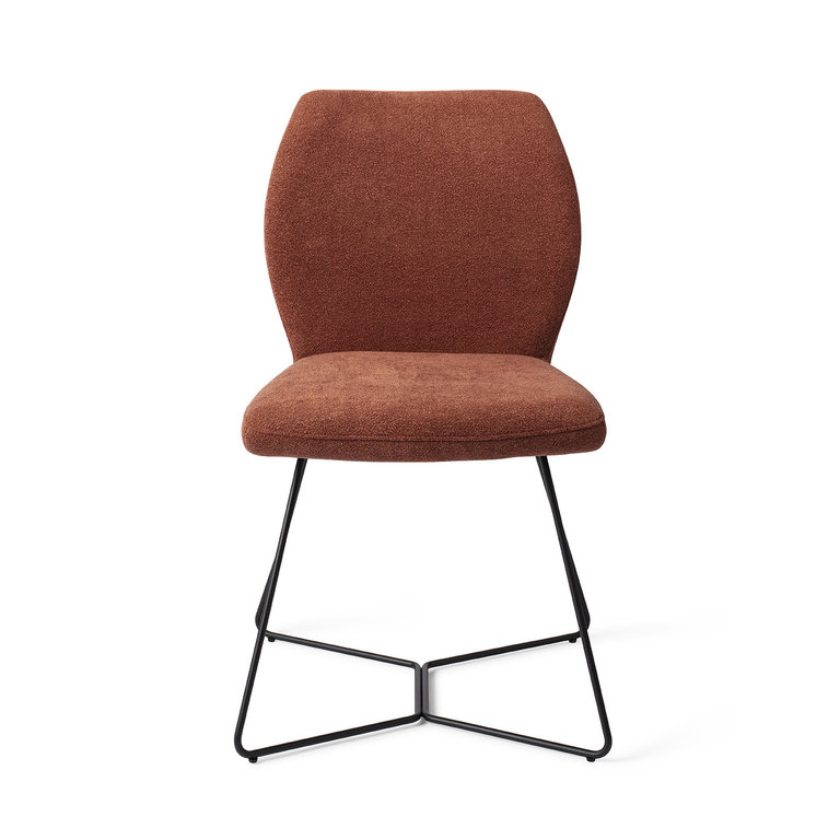 Jesper Home Ikata Cosy Copper Dining Chair - Beehive Black