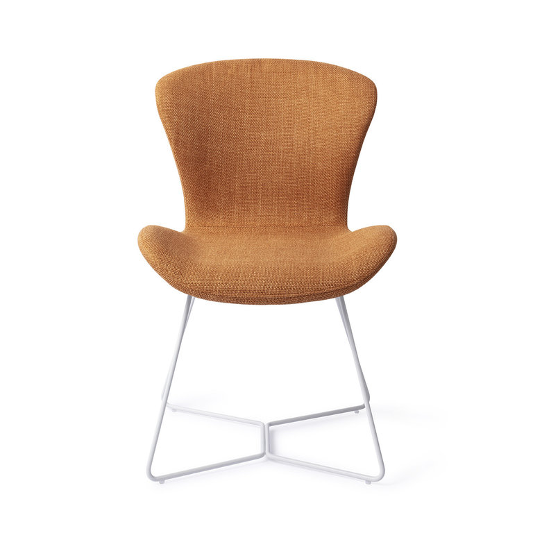 Jesper Home Moji Flax and Hay Dining Chair - Beehive White